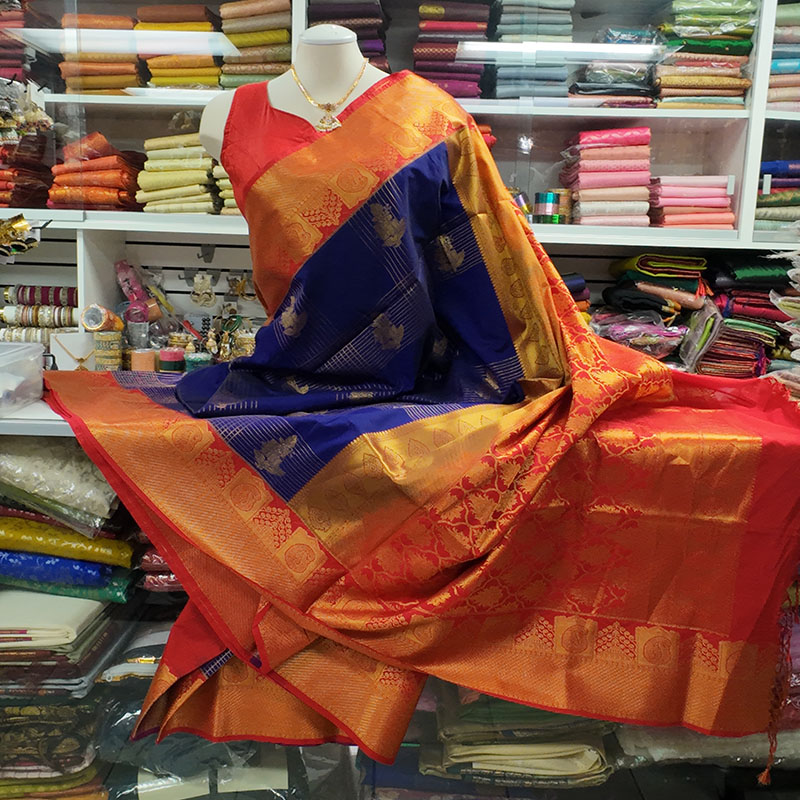 Semi Kancheepuram silk saree