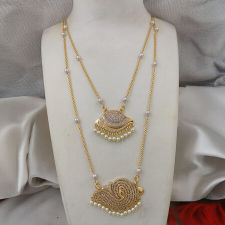 Micro polished Sangu pendant set