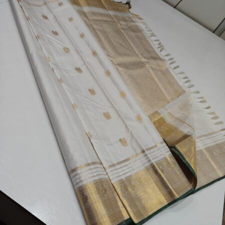 Pure Kanchipuram saree - white